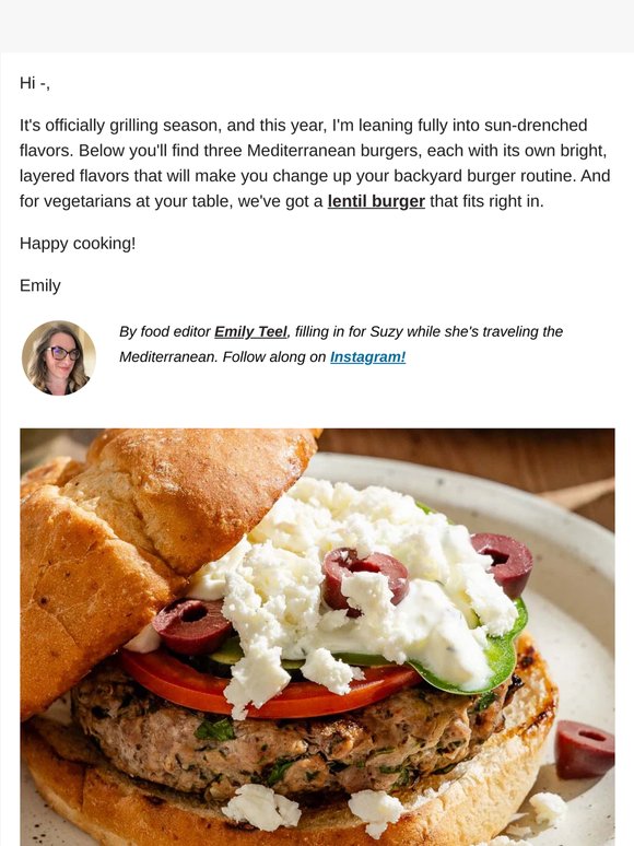 🍔 3 Burgers with a Mediterranean Twist!