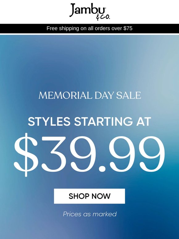 Styles From $39.99