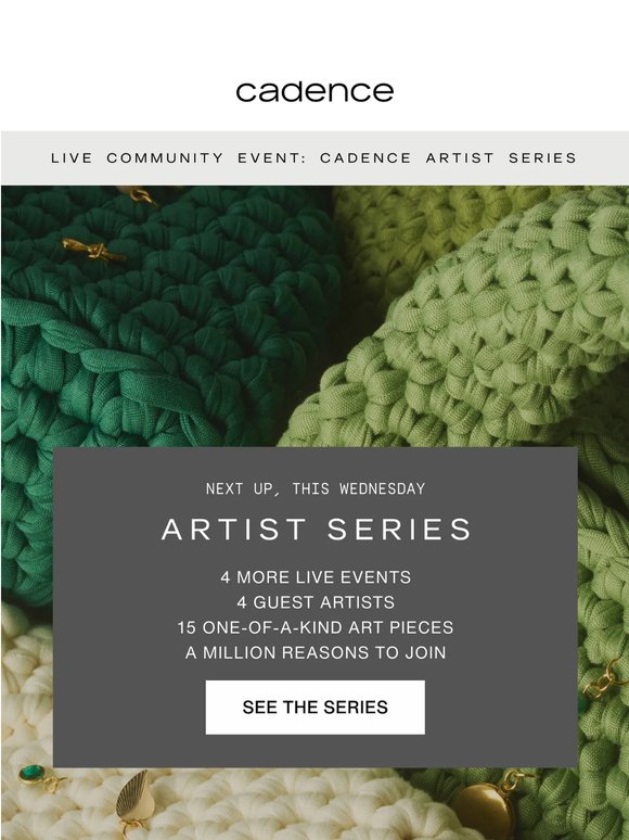 Artist Series Part 2: Tomorrow at 3 PM ET with Morgan Sebor