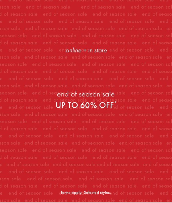 JAG End of Season Sale