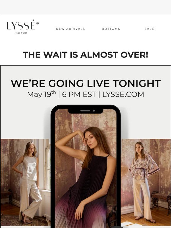 We're Going LIVE Tonight!