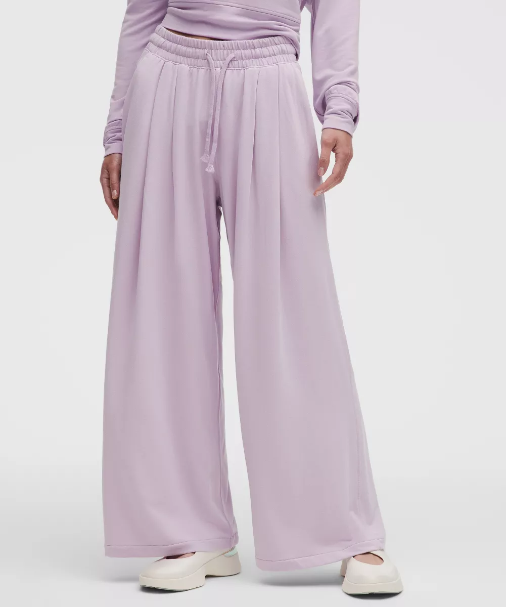 BeCalm High-Rise Pleated Extra-Wide Leg Pant Updated Fabric