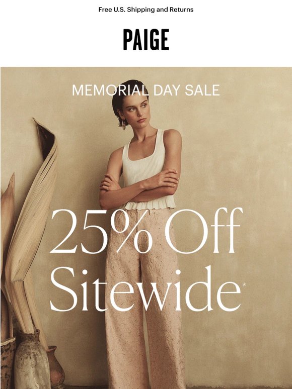 SALE: 25% Off Sitewide