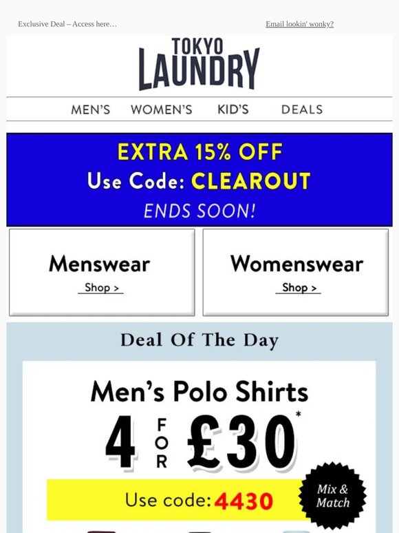 Polo Shirts - £7.50 each!
