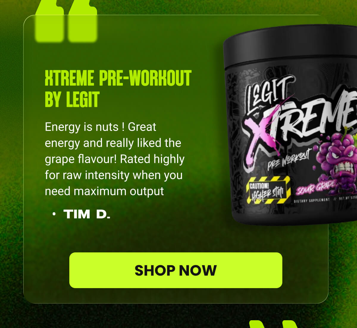 Xtreme Pre-Workout by Legit
