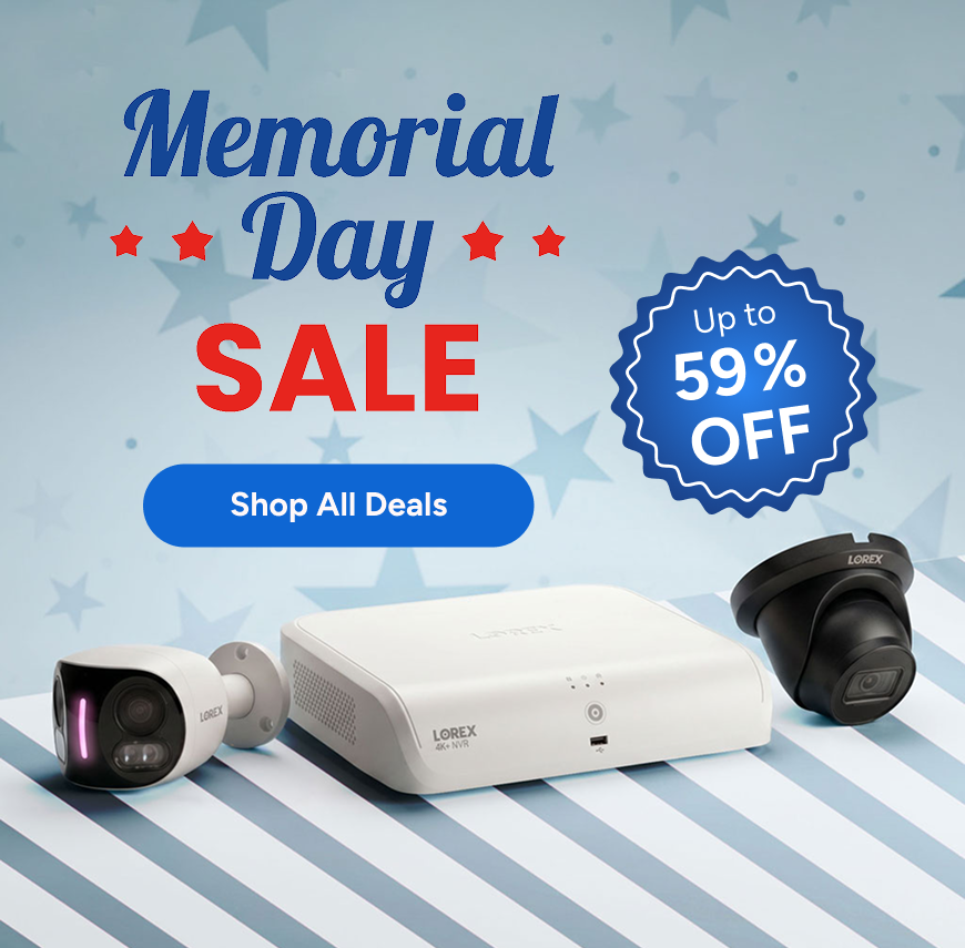 Memorial Day Sale: Save Up to 59% on Smarter Security