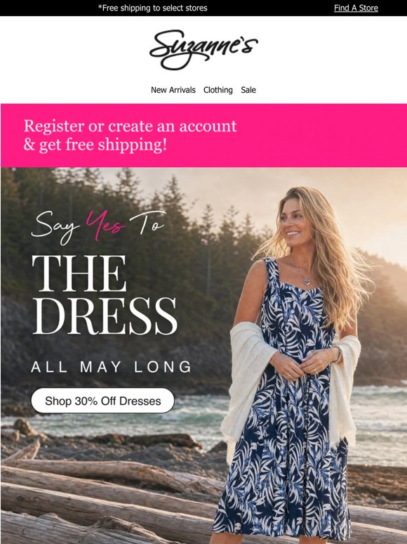 Sunshine Plans? Start with 30% Off Dresses ☀️