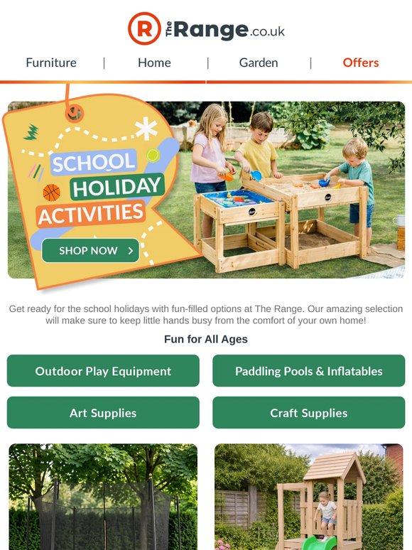School Holiday Fun with The Range!