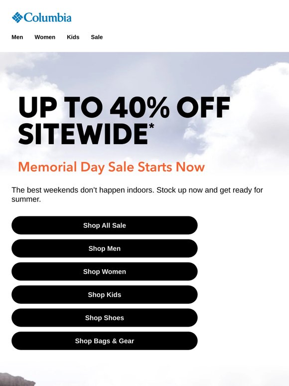 Up to 40% off sitewide starts NOW!