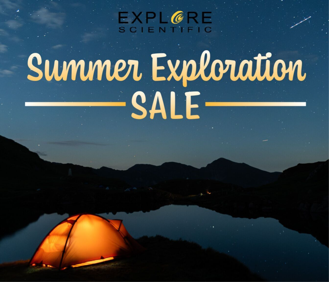 Summer Exploration Sale - Tent on starry background