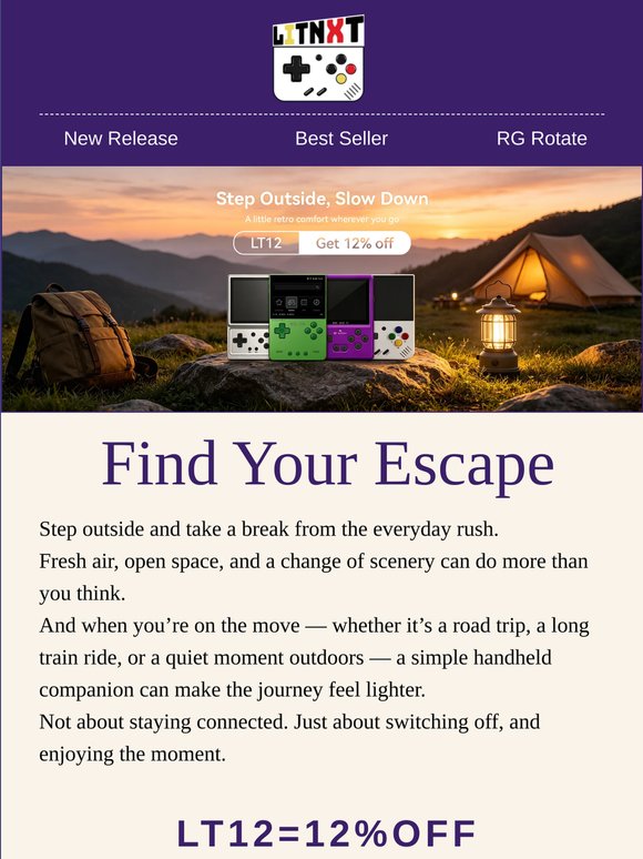 🏕️ Find Your Escape Outdoors🎮