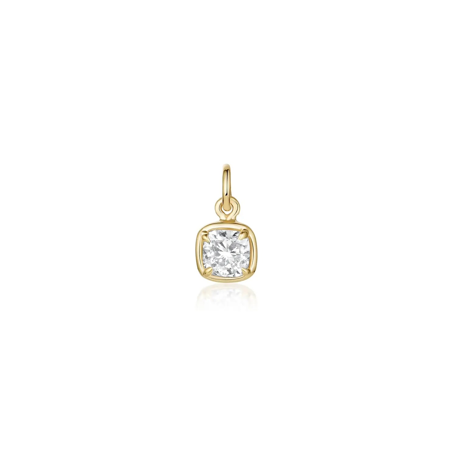 Image of Lisse Diamond Cushion Charm