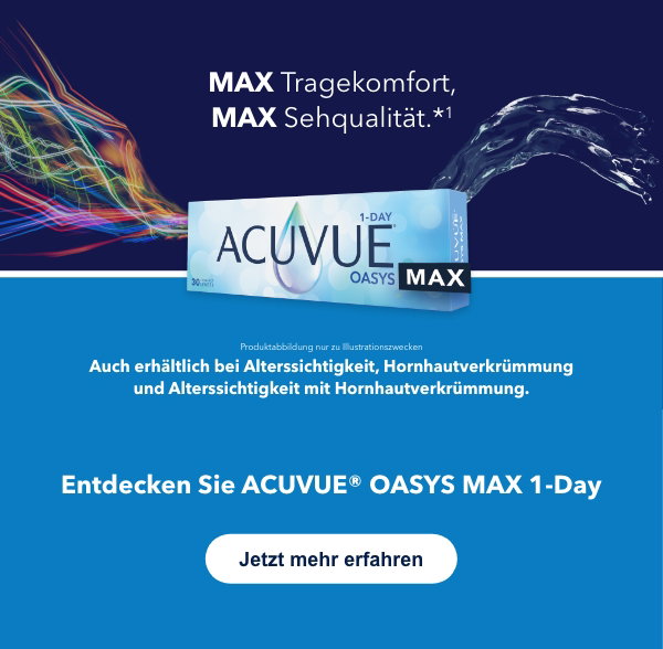 Erleben Sie klare Sicht mit ACUVUE® OASYS MAX 1-Day