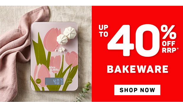 Up to 40% off RRP* Bakeware