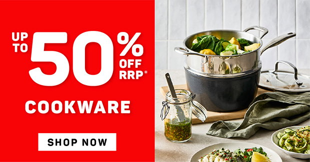 Up to 50% off RRP* Cookware