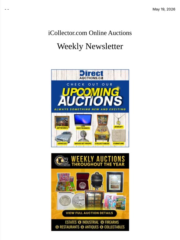 iCollector Auction News