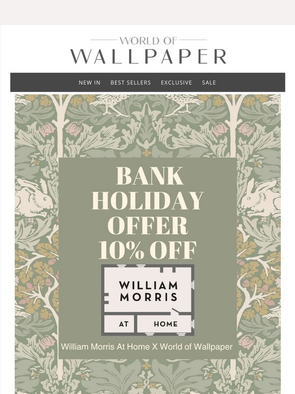 A curated classic: 10% off | William Morris at Home