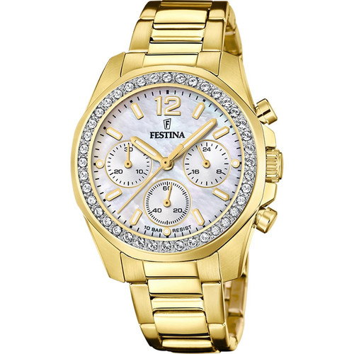 Montre Femme Festina BOYFRIEND COLLECTION F20609-1 - Bracelet Acier Doré