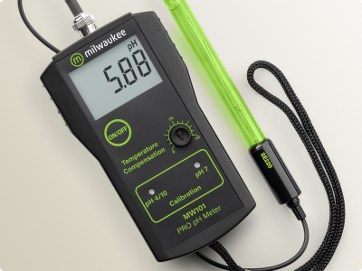 Image of a milwaukee instruments pH meter