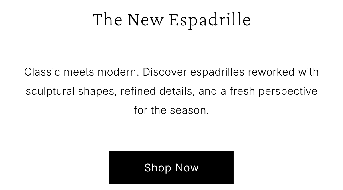 The New Espadrille