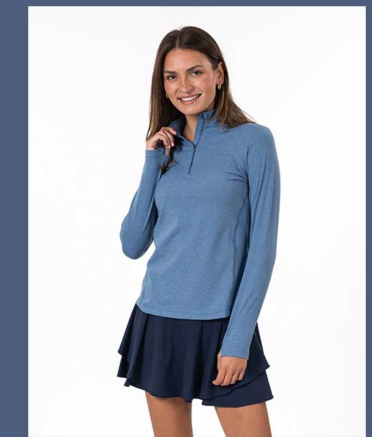 Coastal Blue | Performance Q-Zip