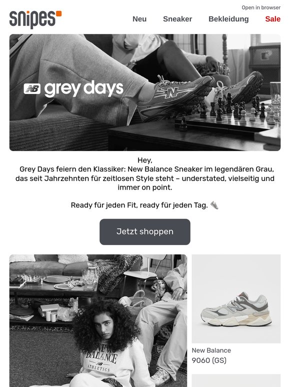New Balance Grey Days 🩶