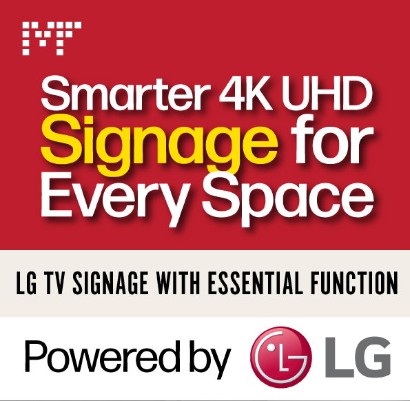 Smarter 4K UHD Signage for Every Space - with Essential Function, Powered by LG