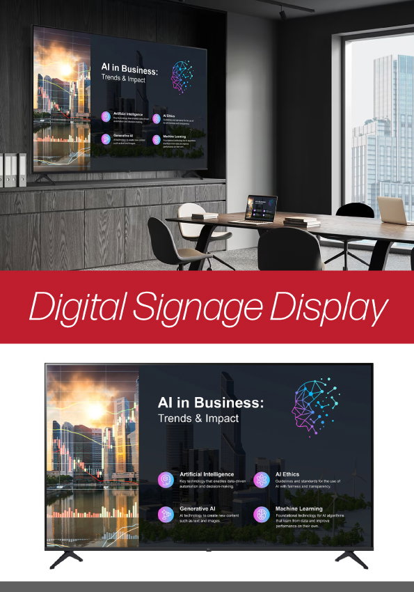 Digital Signage Display - with Images of the Display