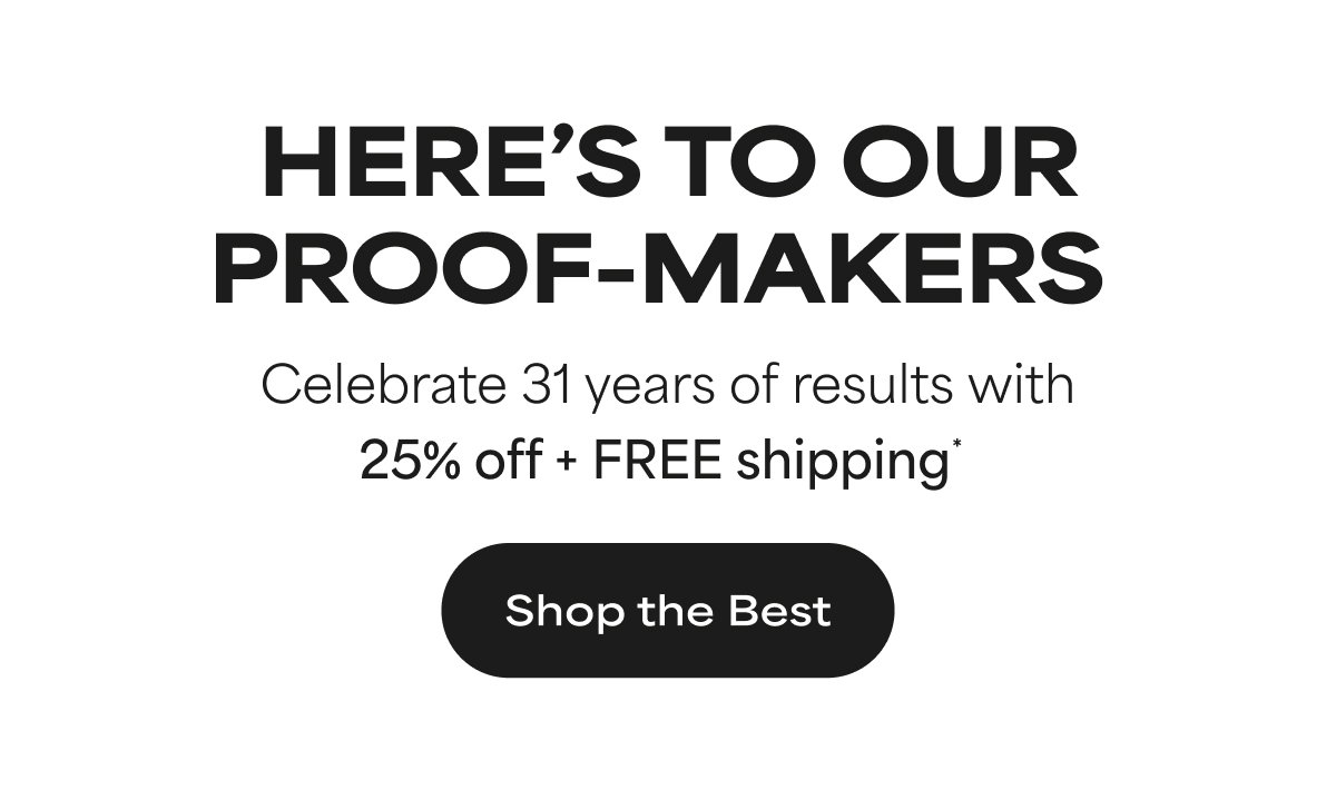 CELEBRATE 31 YEARS WITH 25% OFF + FREE SHIPPING