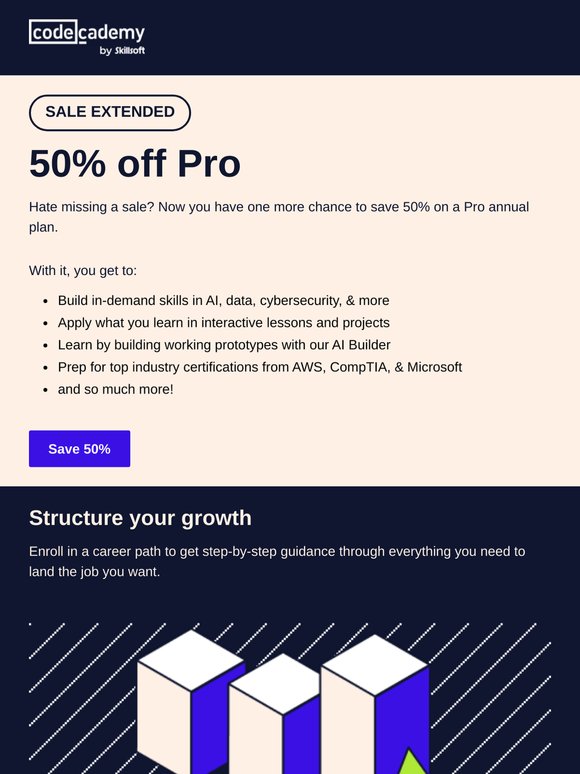 📢 Sale extended — 50% off Pro