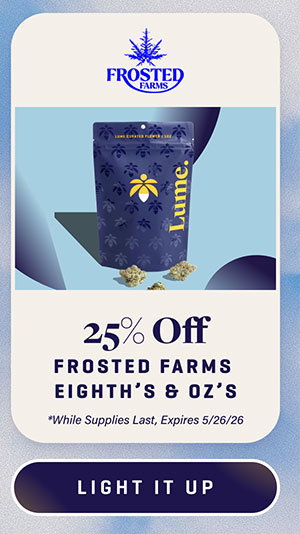 25% Off Frosted Farms Flower