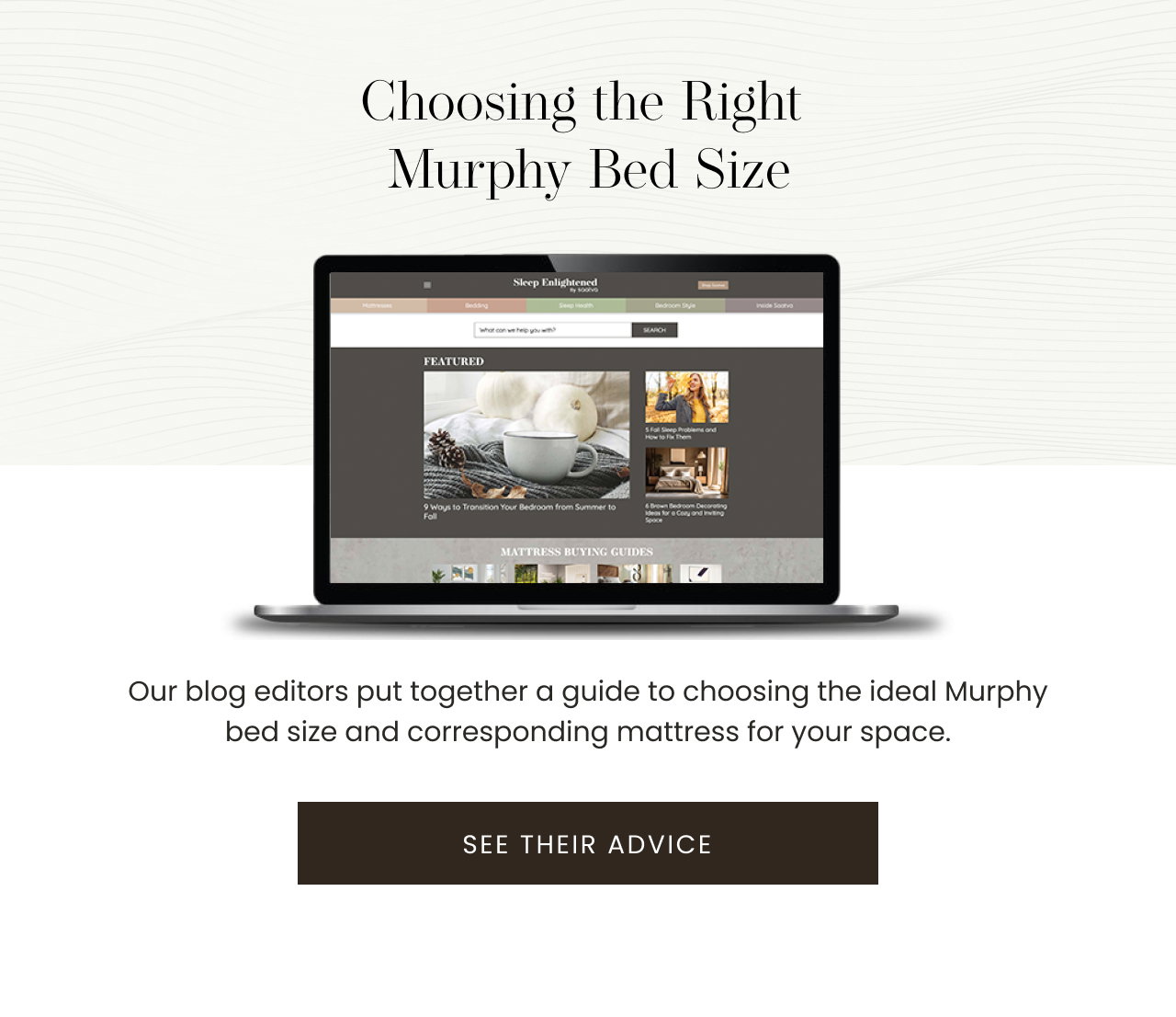 Choosing the Right Murphy Bed Size | SEE THEIR ADVICE