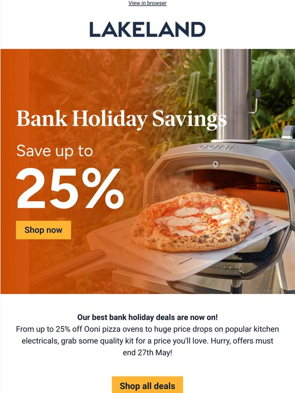 Your bank holiday deals have arrived