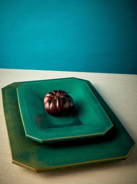1940s Ceramic Platters (Set of 2)
