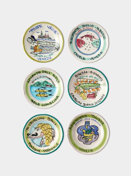 Late-20th-Century Buon Ricordo Dinner Plates (Set of 6)