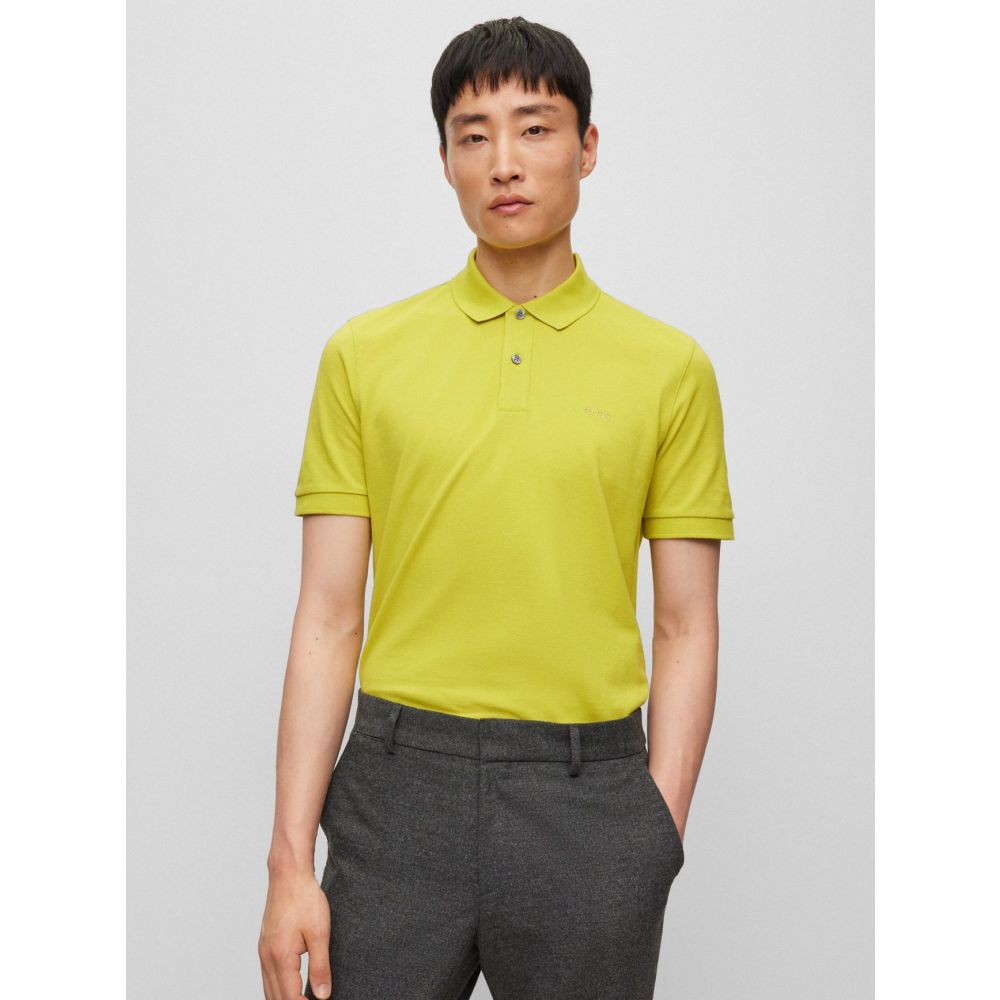 Image of BOSS Bright Green Pallas Polo Shirt