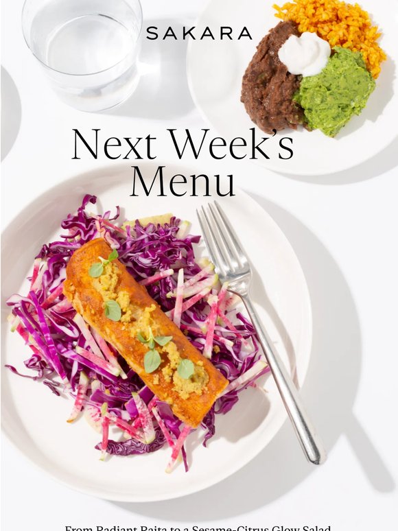 Peek at Next Week’s Menu