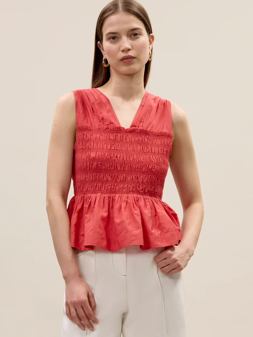 Image of Merrick Silk Cotton Top