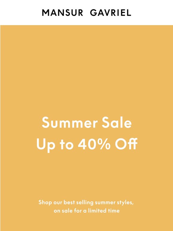 Now: Summer Sale 🌻