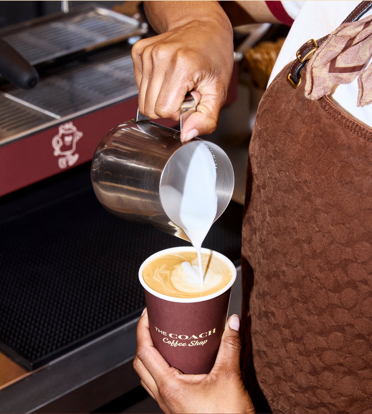 We're serving up delicious drinks, snacks, exclusive merch and more at the Coach Coffee Shop.