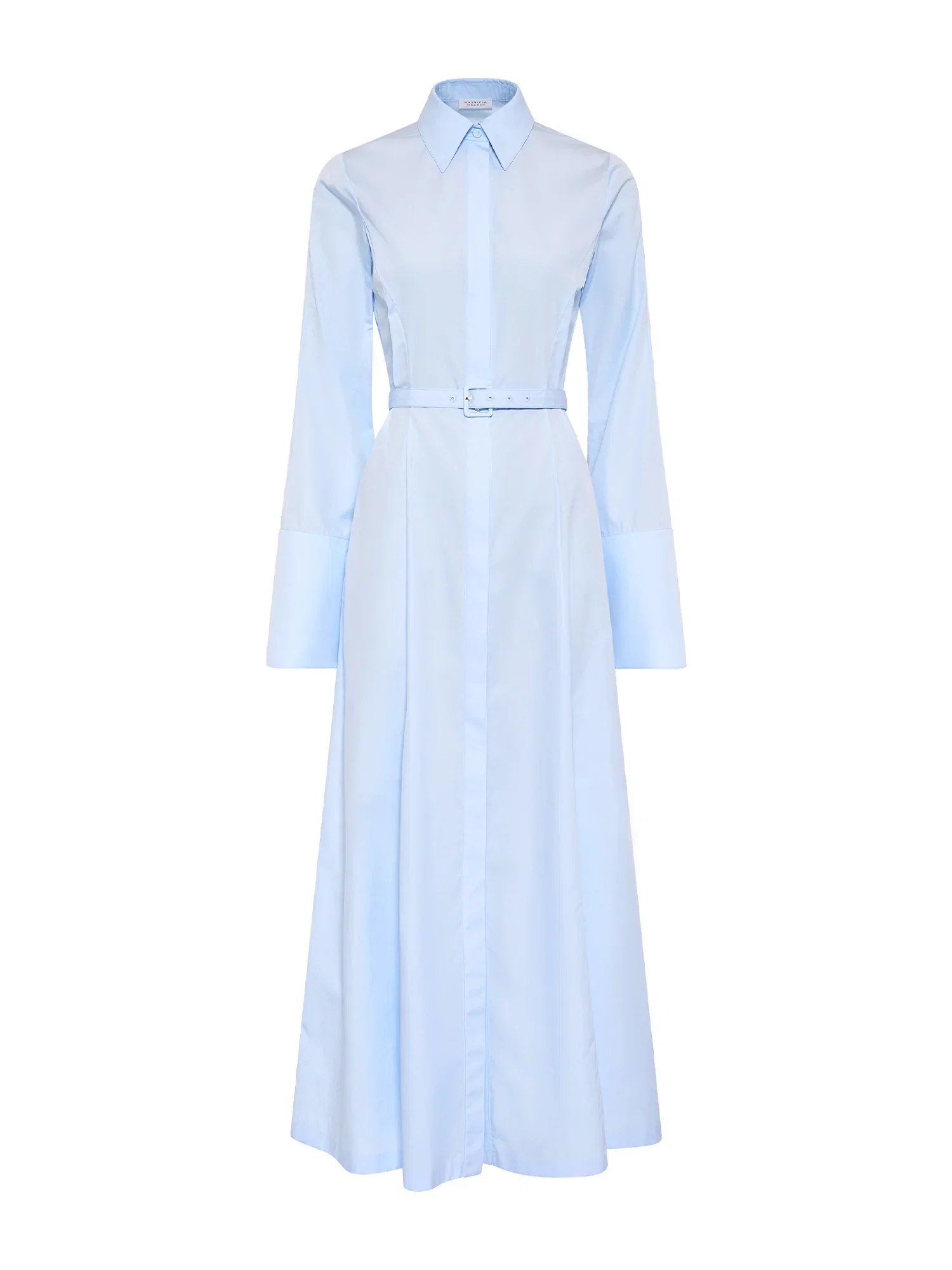 Image of Carmina Cotton Maxi Shirtdress