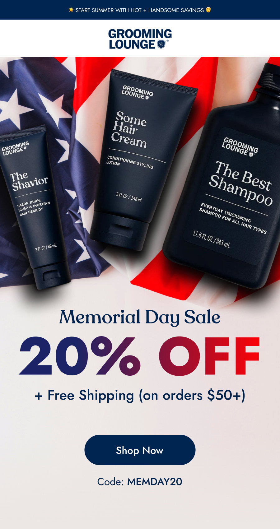 Memorial Day Sale 20% off