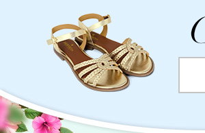 Azure Gold Sandals