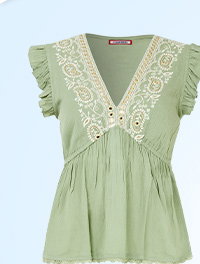 Francesca Embroidered Top
