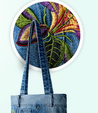 Blue Threads Denim Tote