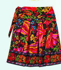 Summer Nights Tie Waist Mini Skirt
