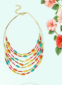 Shades of Summer Beaded Necklace