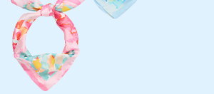 2pc Watercolour Satin Scarves