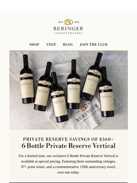 Special Offer on Private Reserve Vertical