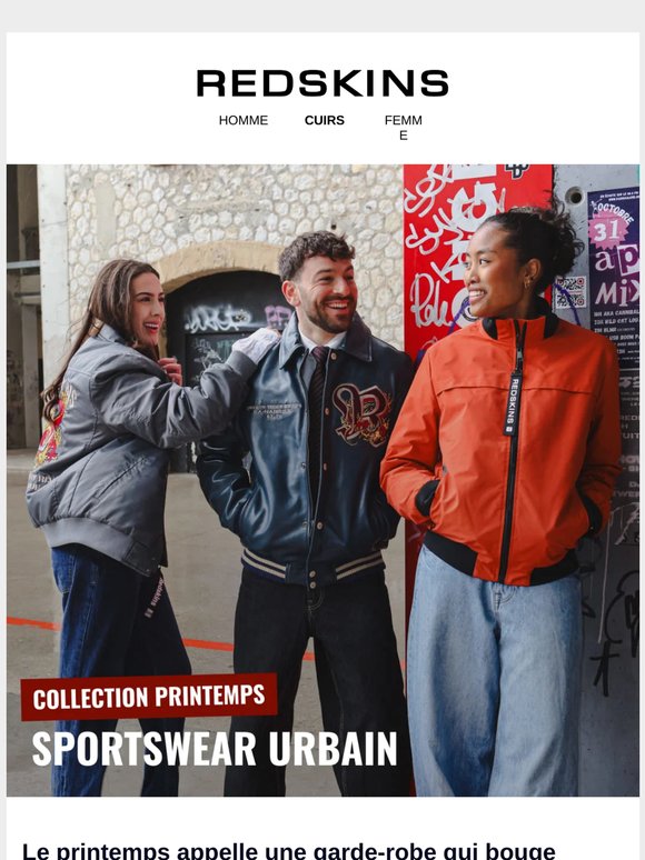 Printemps : le sportswear urbain Redskins est là.